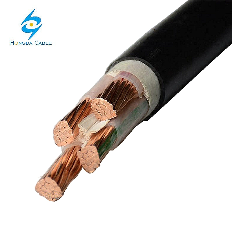 Fase 3, 4 cables XLPE PVC de 4 núcleos de 95mm Cable de cobre subterránea