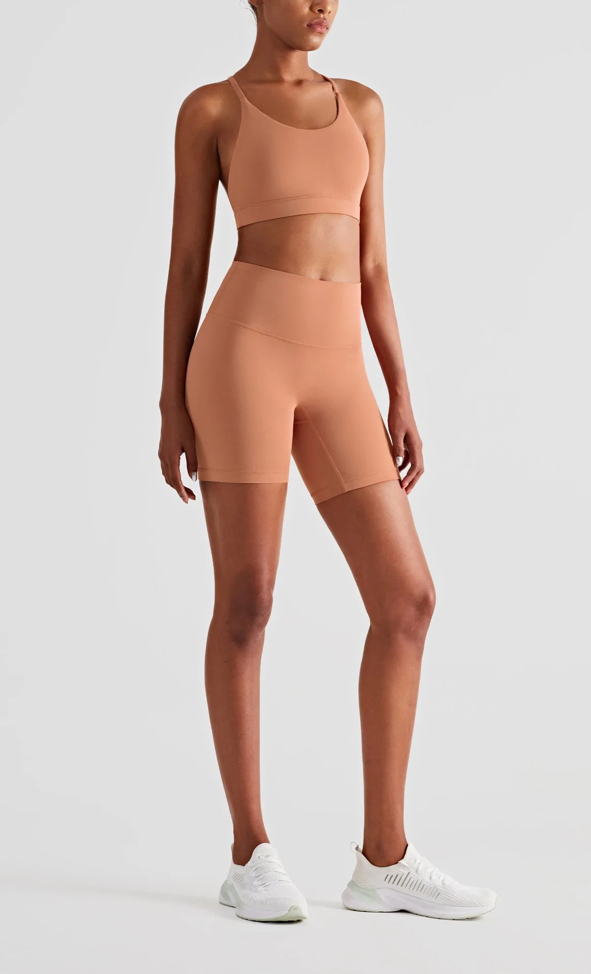 Vêtements de fitness vêtements de yoga femmes vêtements de gym extérieur ensembles de vêtements de vide Ensemble soutien-gorge de sport et short de moto avec logo personnalisé