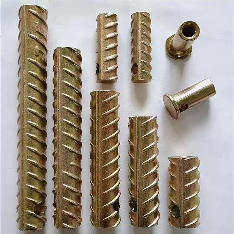 302 Type Self Tapping Slotted Thread Brass Insert Wire Sleeves Screw Nut Threaded Inserts for