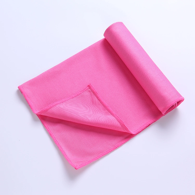 80%Polyester 20%Polyamide Shinny Yarn Clean Window Glass Cleaning Towel