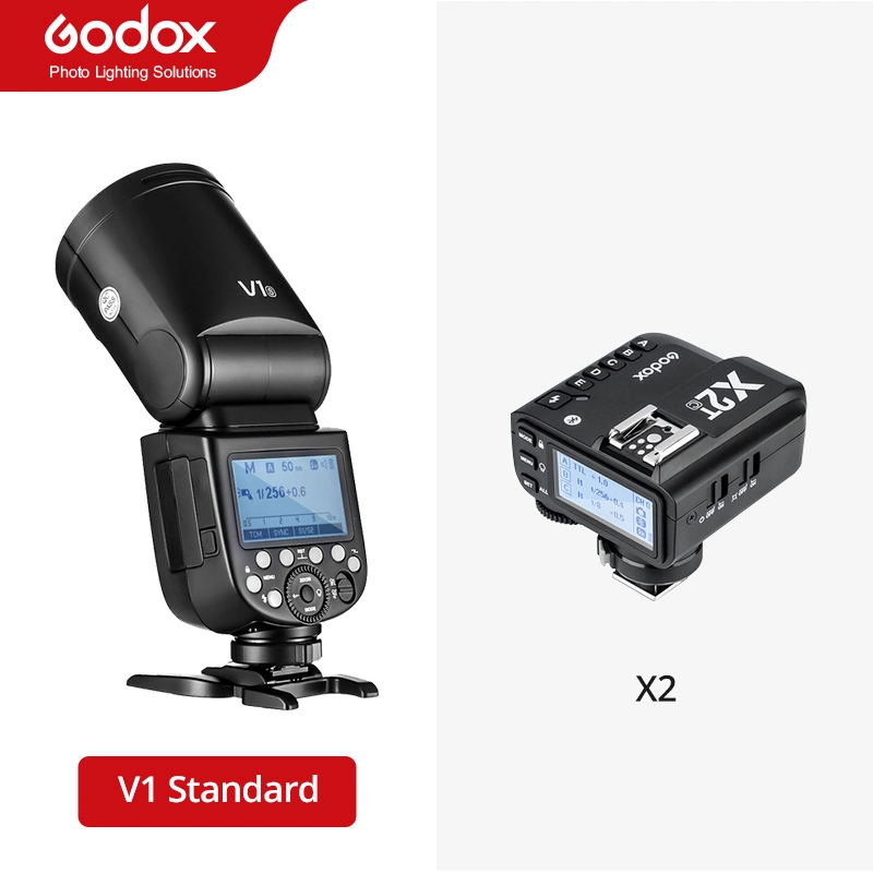 Godox V1 Ttl 1/8000s HSS Speedlite Flash Light with X2t Trigger- for C/N/S/F/O Camera