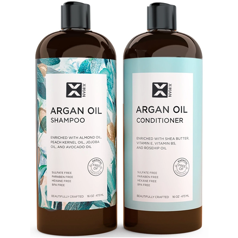 Wholesale Private Label Marocain Argan huile cheveux sulfate shampooing gratuit Et le conditionneur 100% organique nourrit le shampooing à l'huile d'argan