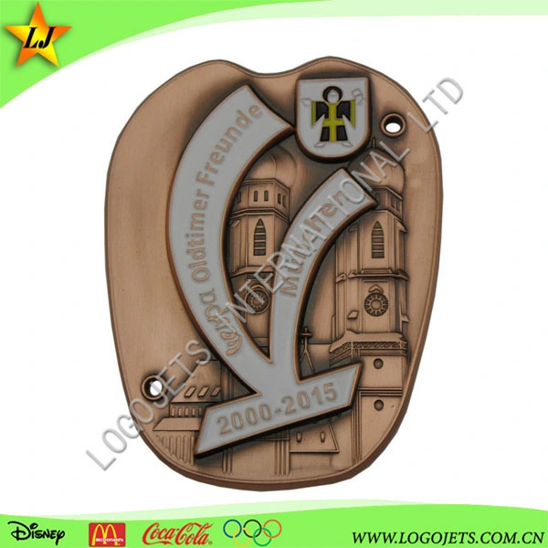 Stamped Enamel Copper Badge (Lapel Pin) (LJ064) for Souvenir Gift