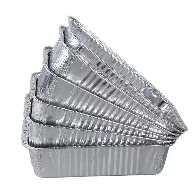 750ml 8011 Retangular Dubai Paper Cover 2114 Aluminium Foil Container