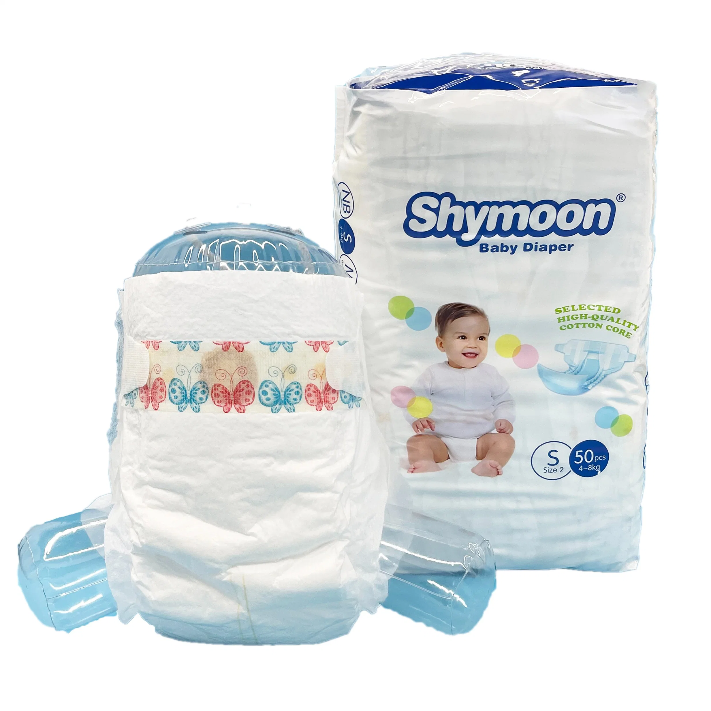 New Born Disposable OEM Baby Diaper Cotton Soft Breathable Diaper Baby Item Goods