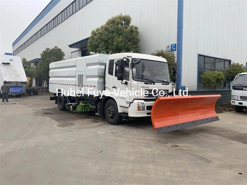 Mongolie utilisez un camion de balayage de route de 10 m3 avec Snow Shovel