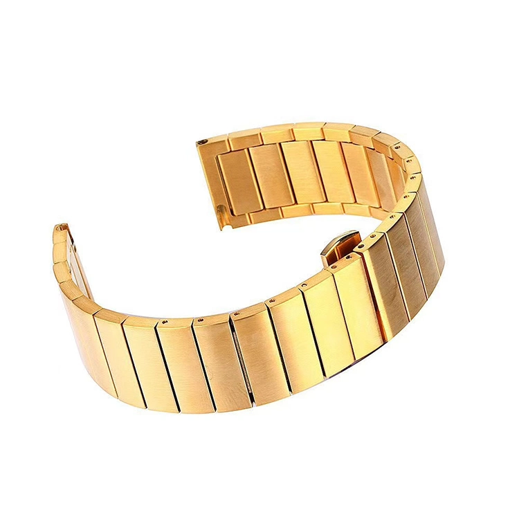 40mm Strap Stainless steel Bands Butterfly Buckle for Apple Iwatch 5, 44mm Metal Bracelet Adapter for Apple Watch 6