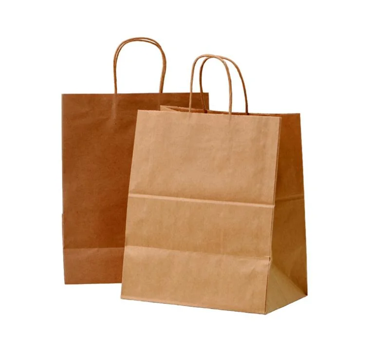 Sac en papier kraft personnalisé promotionnel pour faire du shopping.