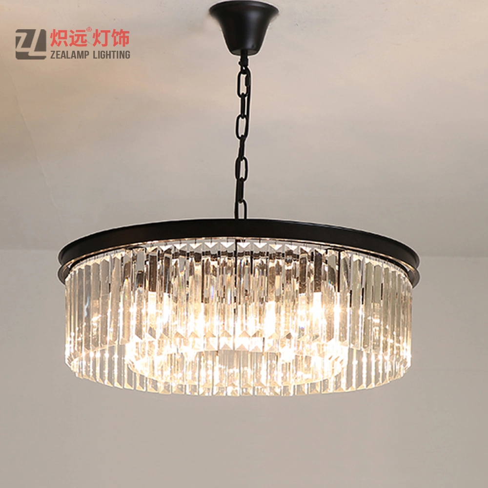 Modern Hotel Lighting Suspension Pendant Lamp Ballroom Crystal Chandelier