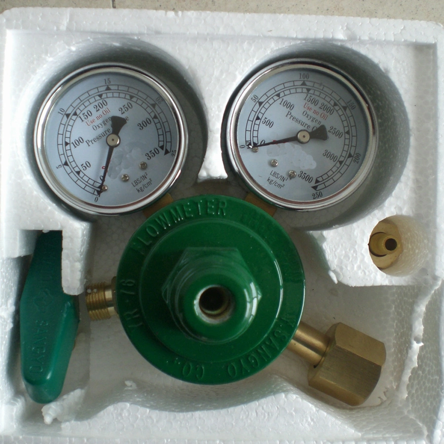 Japanese Type All Brass Material MIG Welding Nitrogen CO2 Argon Oxygen Gas Acetylene Regulator