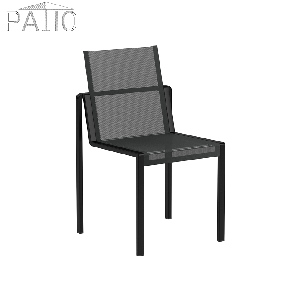 Industrial Modern Design Black Aluminium Leg Leather Seat Dining Chairs Dining Room Furniture