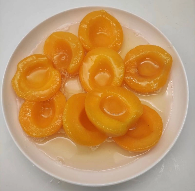 Sweet Juicy Canned Fruit Yellow Peach Halves in Syrup 820g