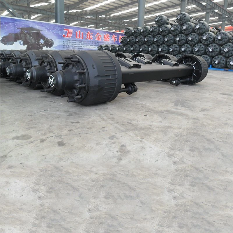 German Type Axle Series Mechanical Suspension Four Axle Overlung / Underslung Truck Axle Front Axle with Leaf Spring