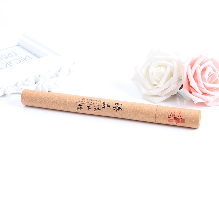 Custom Colorful Thin Long Cylinder Tube Packaging Small Incense Stick Container Box