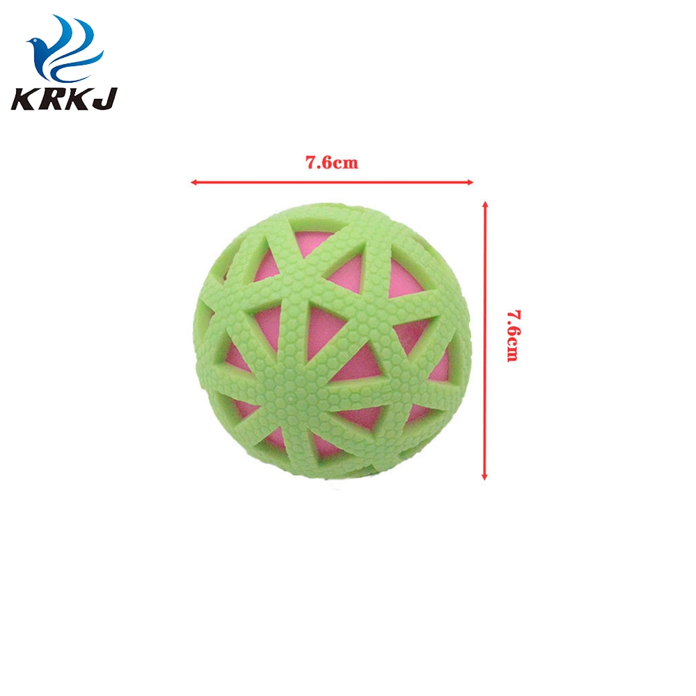 Tc-5c063 Pet Supplies TPR Hollow Rubber Luminous or Squeaky Ball