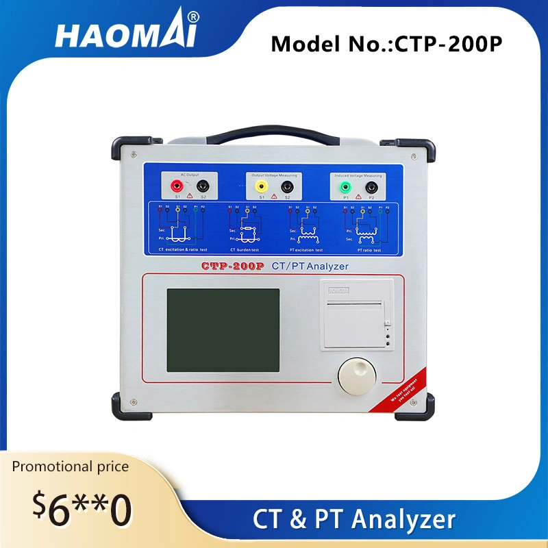 Analyseur universel de transformateur de courant et de tension automatique conforme à la norme IEC IEC61869-2/3.