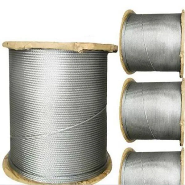 Large Quantity Ungalvanized and Galvanized Steel Wire Rope (6*37+iwrc) of Marine Hardware