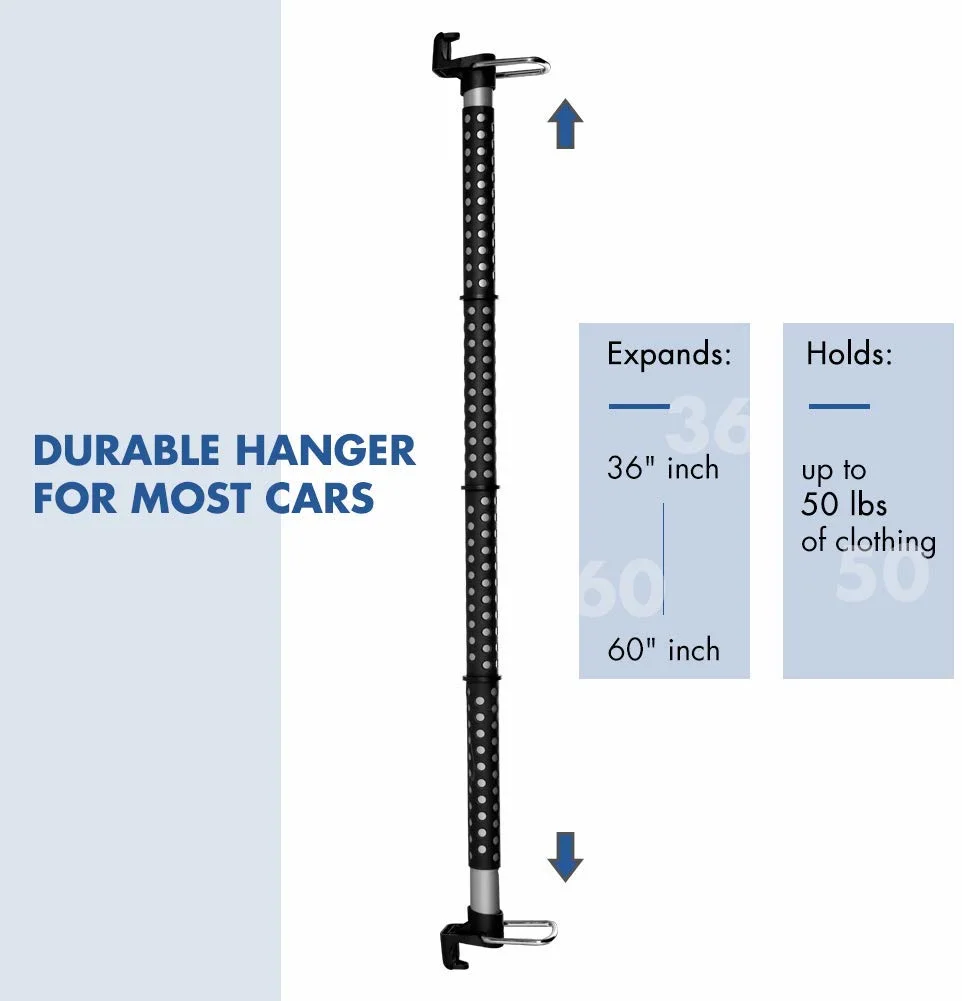 Car Accessory Clothes Hanger Expandable Bar