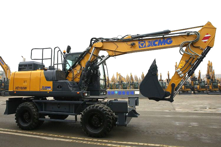 XCMG Factory Official 16ton Wheel Excavator Xe160W (Euro Stage IV) for Sale