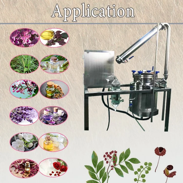 Stainless Steel 304 Essential Oil Extraction Distiller Equipment Essential Oil Making Machine