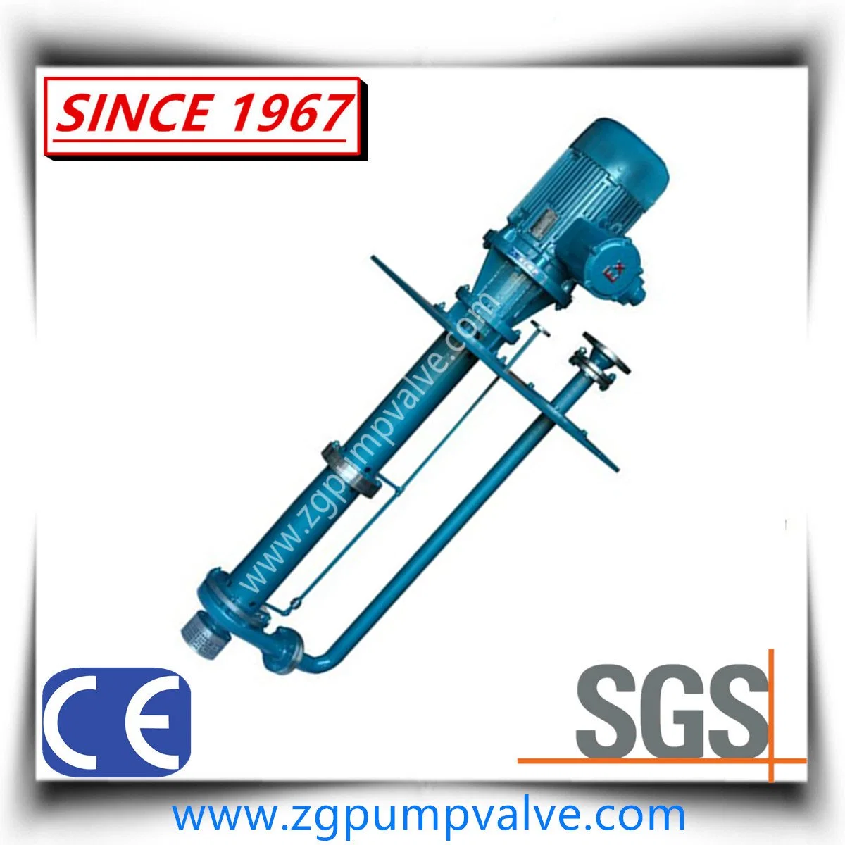 Vertical Centrifugal Chemical Submerged Pump of Single Stage, End Suction for Acid-Making Industry