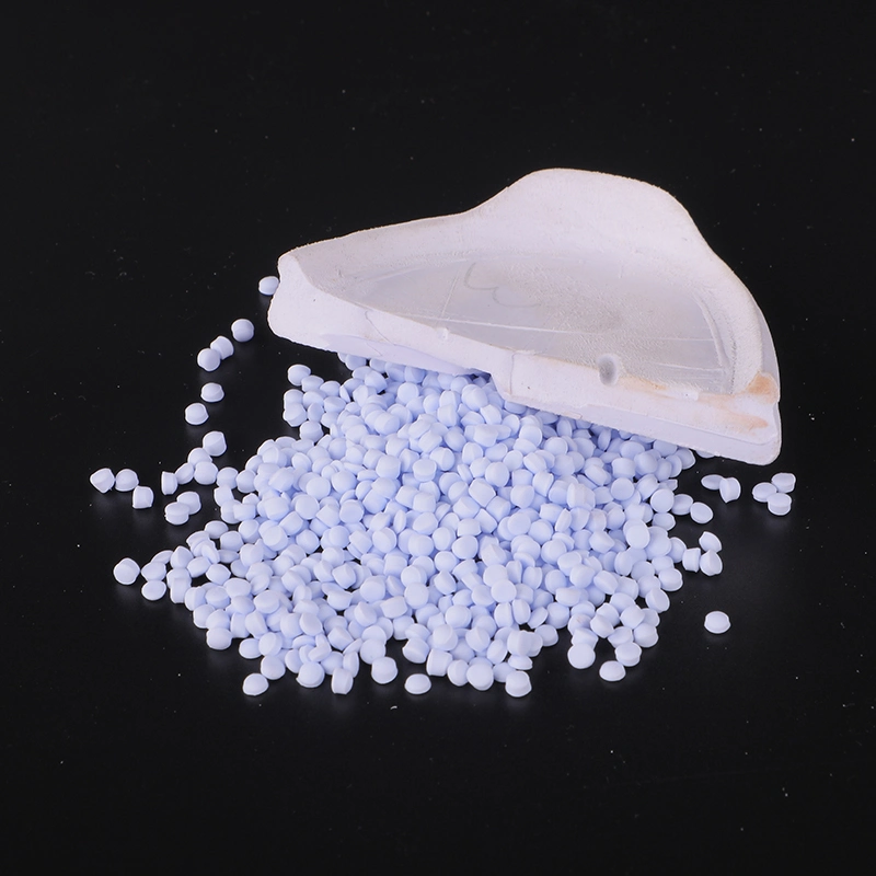 Injection Oyster White Soft Foaming Air Blown Compound Crystal Expanded PVC Granules