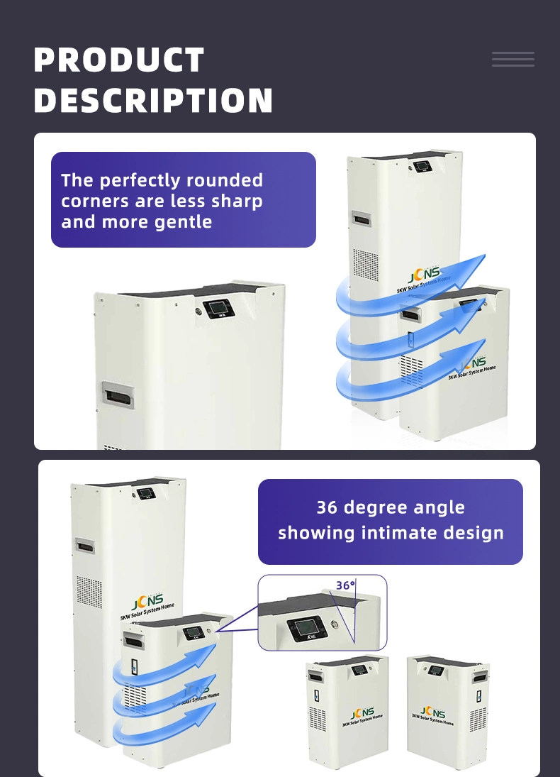 Hors réseau durable générateur PV Batterie LiFePO4 Système d'alimentation de l'énergie solaire d'accueil