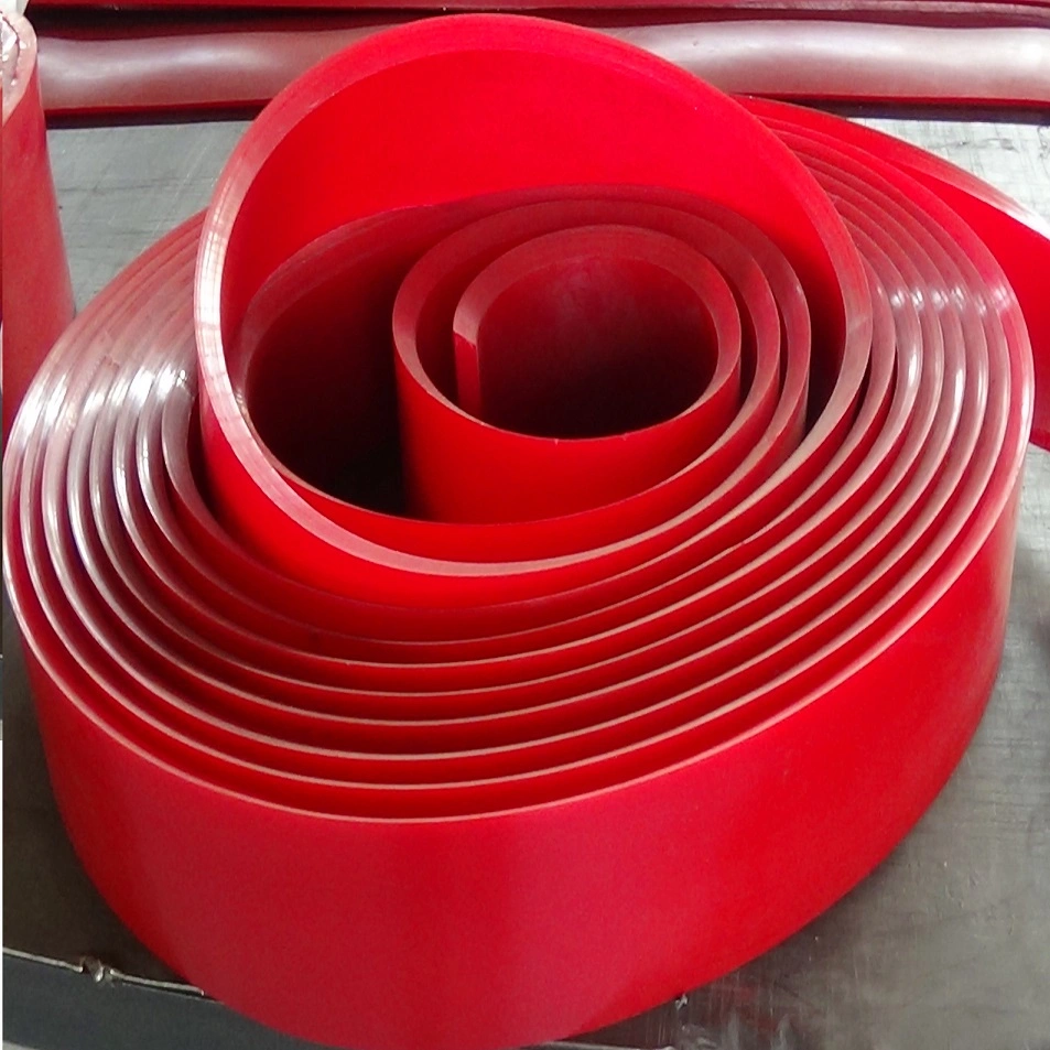 Green Color Duro 60 Conveyor Belt Side Skirting Urethane Rubber