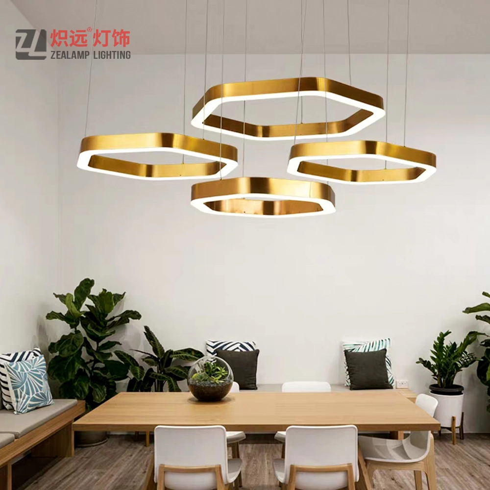 Contemporary Hotel Residences Luxury Pendant Lamp Stainless Steel Decorative Chandelier