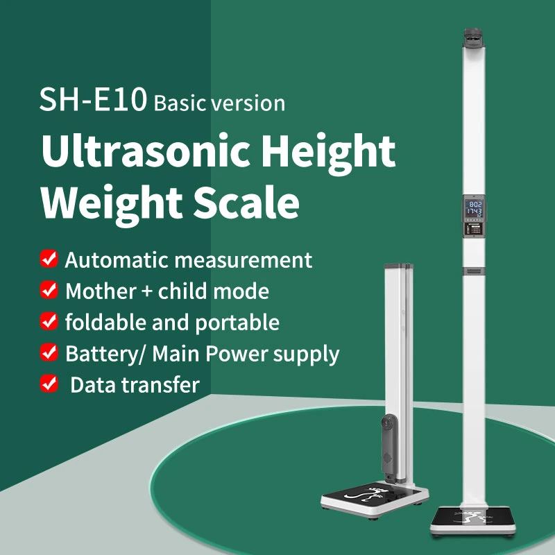 Digital Weight and Height Scale Ultrasonic Body Composition Analyzer with Bluetooth