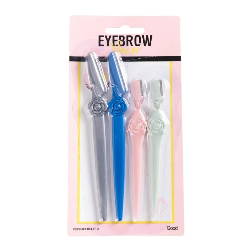 Herramientas de maquillaje para mujeres Ceyebrow Razor Trimmer cuchilla de acero inoxidable Ceyebrow Recortador