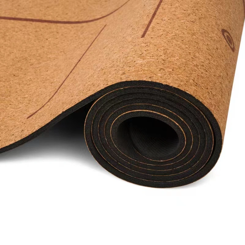 Premium Cork Yoga Mat - Natural Rubber Bottom. Non Slip & Soft, Sweat Resistant. Extra Long and Wide for Comfort. Suitable Also for Hot Yoga