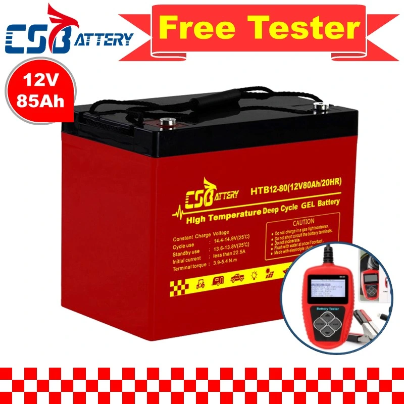 Csbattery 12V85ah Bateria Rechargeable Deep Cycle Gel Battery for Electric-Powered-Vehicles/Wheel-Chairs/Power-Tools/Ada