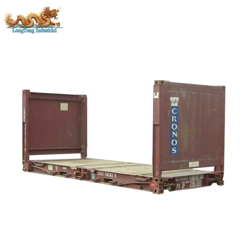 Used 40 FT Flat Rack Shipping Container for Sale in Stock