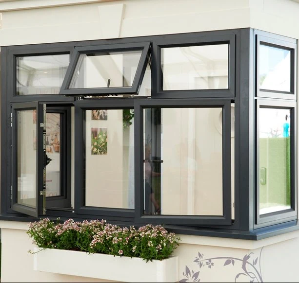 Double Glass with Hardware Aluminum Frame Windows