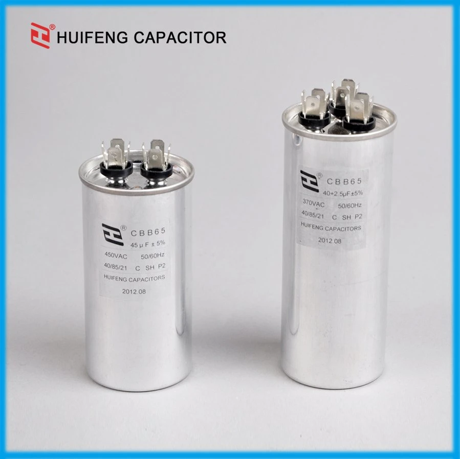 Cbb65 45UF 450VAC Motor Run Capacitor Widely Used for Air Conditioner
