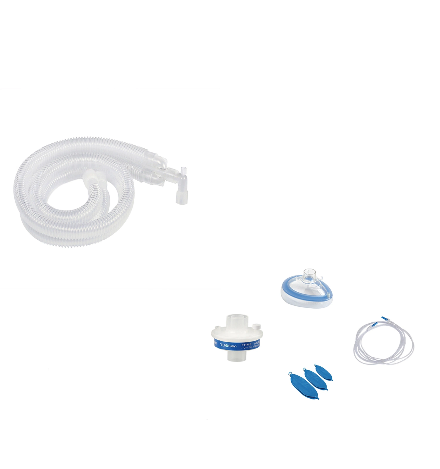 Medical Disposable Breathing Circuit Silicone Adult Hfnc Breathing Circuit with Heated Wire