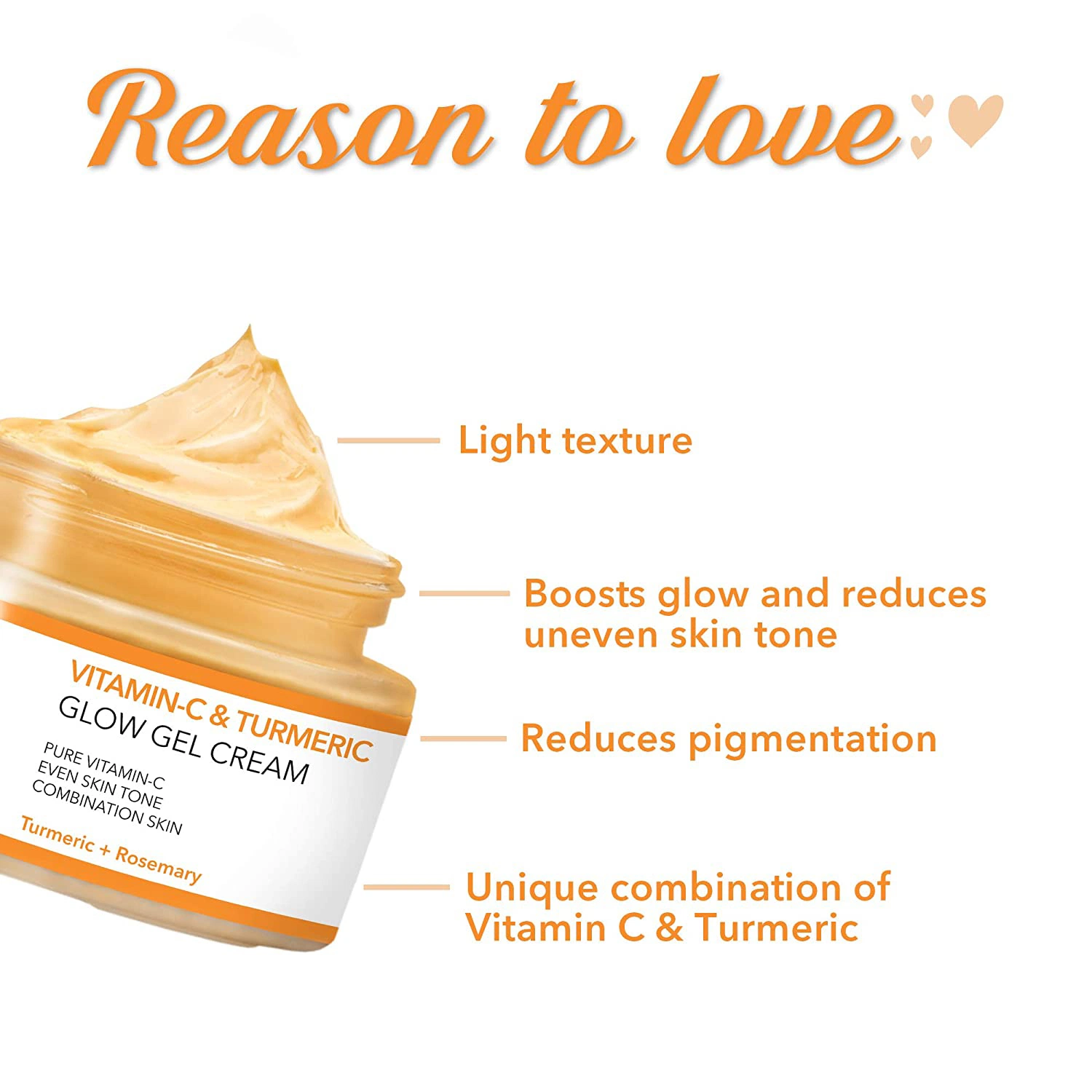 Korean Organic Vitamin C Brightening Gesichtscreme Hautpflege Whitening Feuchtigkeitscreme Pickel Dunkel Schwarz Spot Remover Tumeric Kurkuma Gesichtscreme