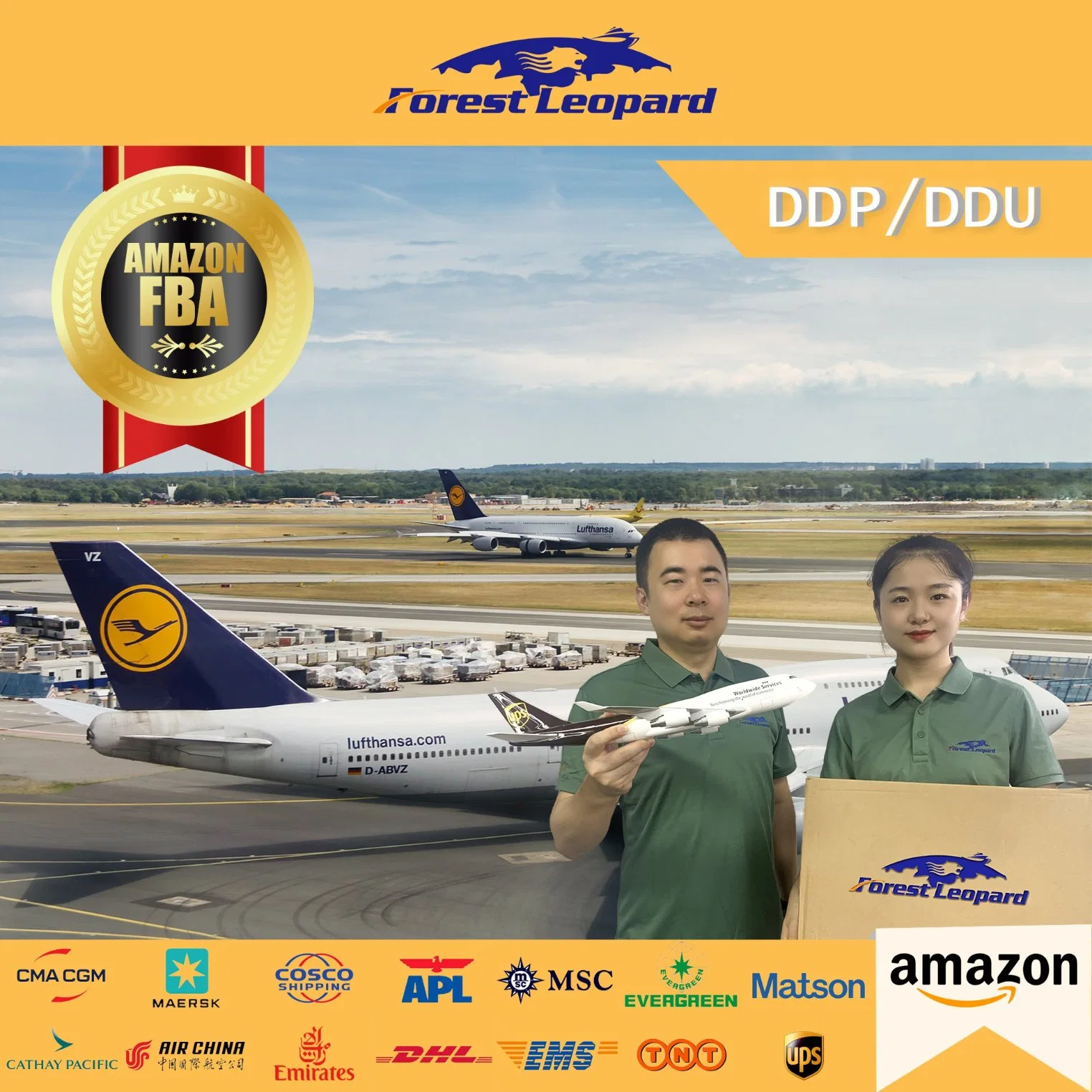 Amazon Fba Services Air Shipping From China to USA Logistics Shipping Rates LCL DDP DDU Forestleopard