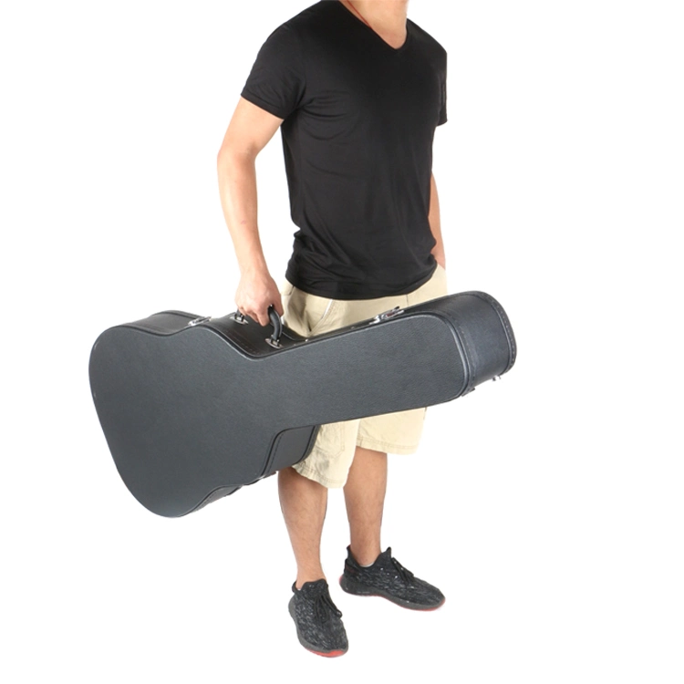 Instrument de musique Clip de cas sur le verrouillage facilement sac musical portable cas de guitare en Bois 41pouce