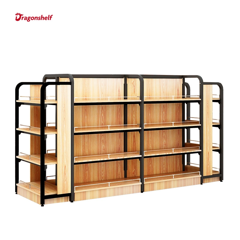 Customized Supermarket Medicine Wooden Display Shelves for Direct Sales