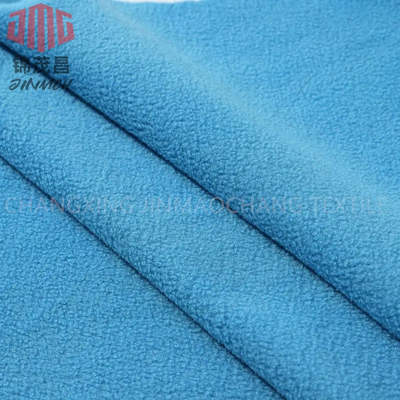 Factory Knitting Fabric 95% Polyester 5% Spandex Polar Fleece Fabric 190-300GSM for Winter Wear Casual Clothes Lining Trousers