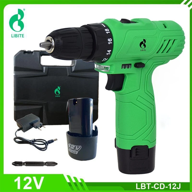 12V Two Speed Gearbox Li-ion Battery Power Cordless Electric Screwdriver Drill