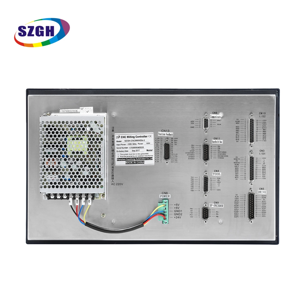 Venta directa de fábrica de fresado CNC 3 ejes y perforación de maquinaria para la CNC 3 ejes de apoyo de perforación de la viga de tipo absoluto servosistema