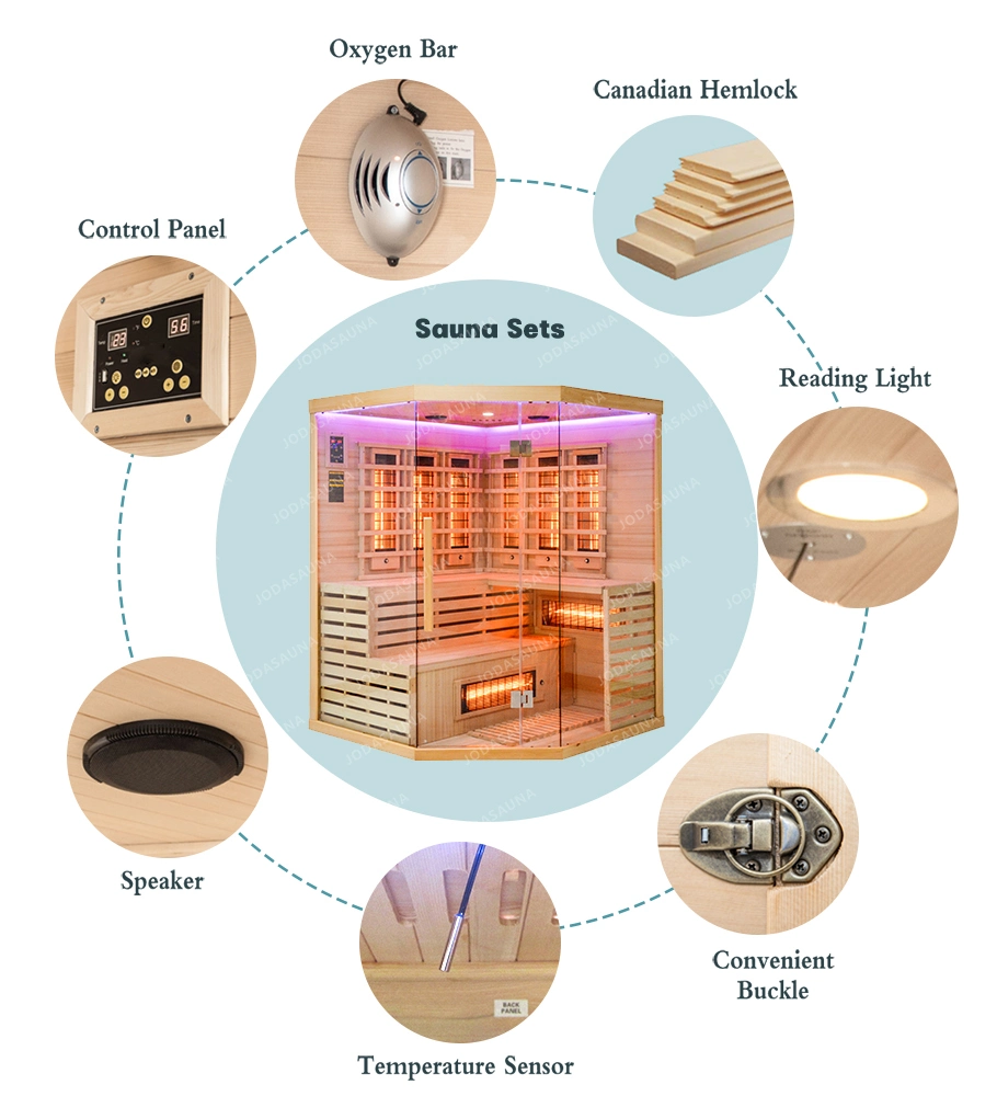 2023 Sauna de infrarrojos mejor vendedor Sauna seca cabina de infrarrojo lejano Sauna