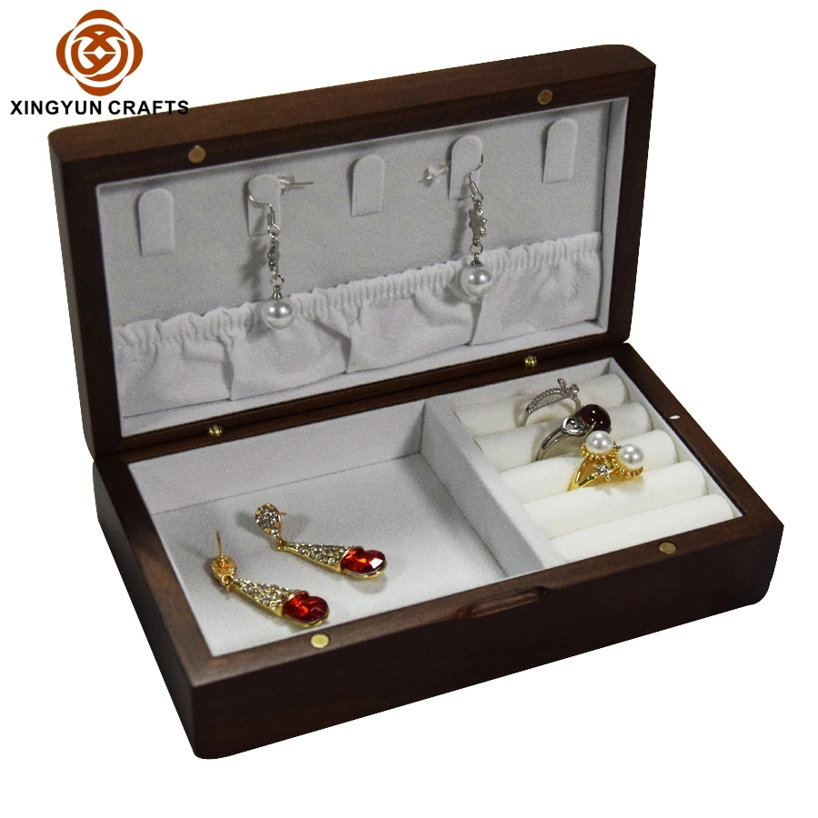 Delicate Wood Packaging Box Wooden Jewellery Necklace Storage Pendant Wood Packaging Jewelry Box