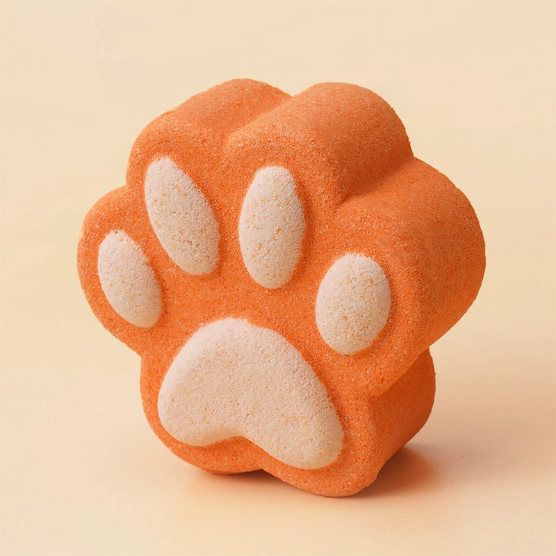 Cute Paw Shape Pet Dog and Cat Bath Salt Bal Lpet Cleaning and Bathing Supplies