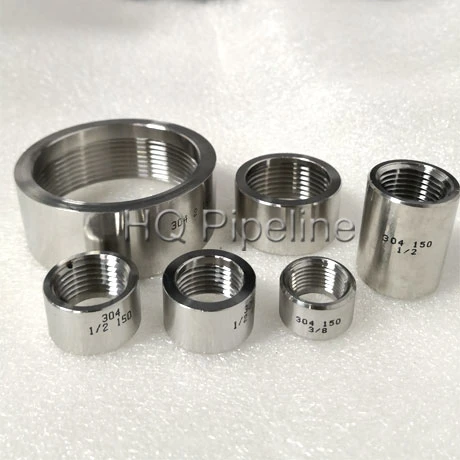 Bsp/NPT Female Thread Threaded Seamless Stainless Steel Pipe Couplings