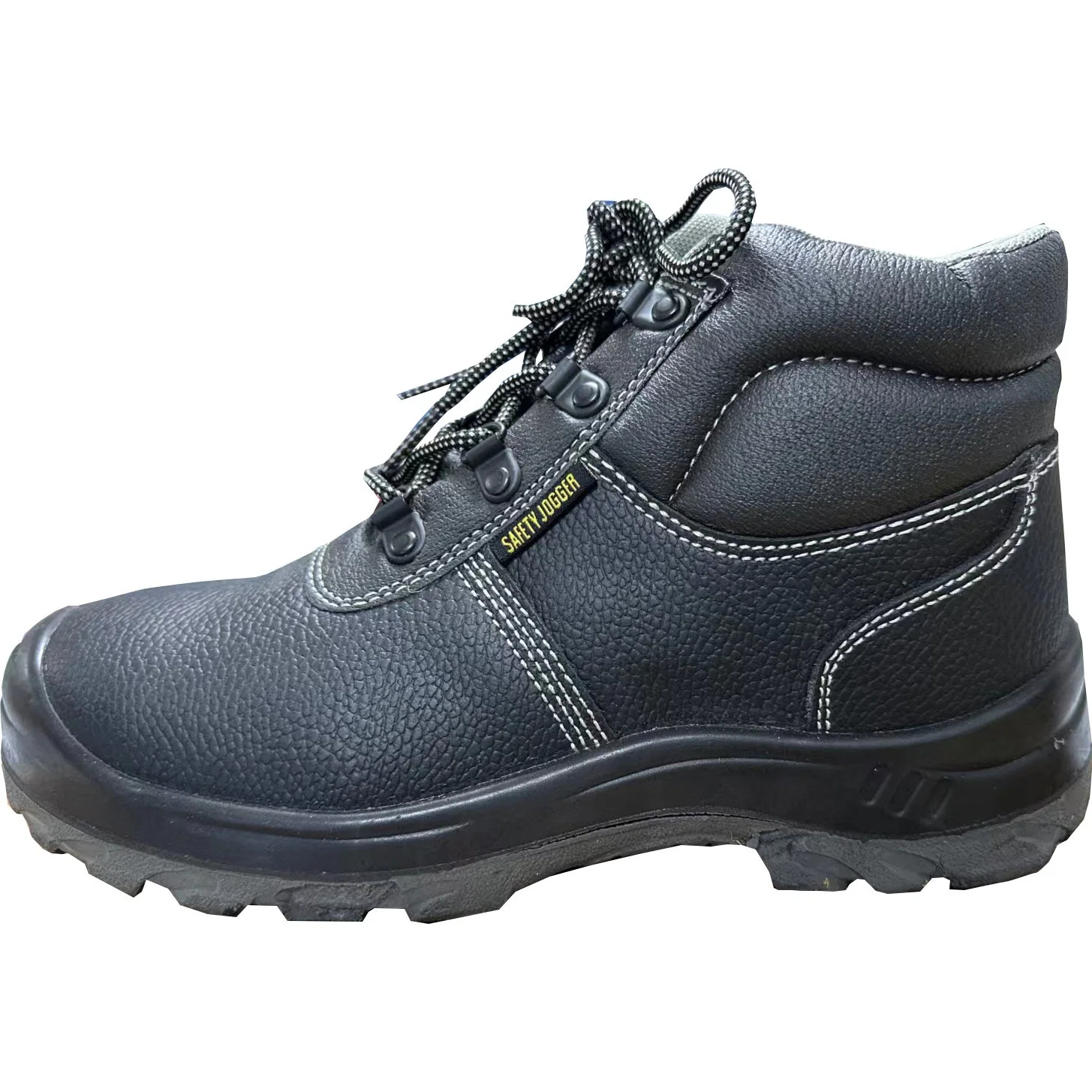 SLS-Gk007 PU Injection Moulding Buffalo Leather Safety Shoes for Men
