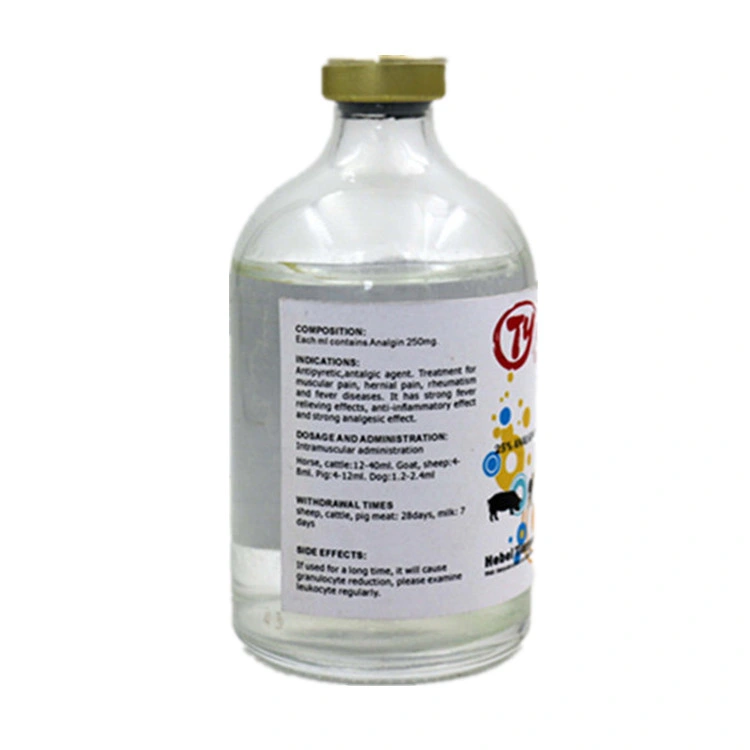 Analgin Injection 25% GMP Factory Manufacturer Pharmaceutical Wholesale/Supplier High quality/High cost performance  Veterinary Drugs Best Price